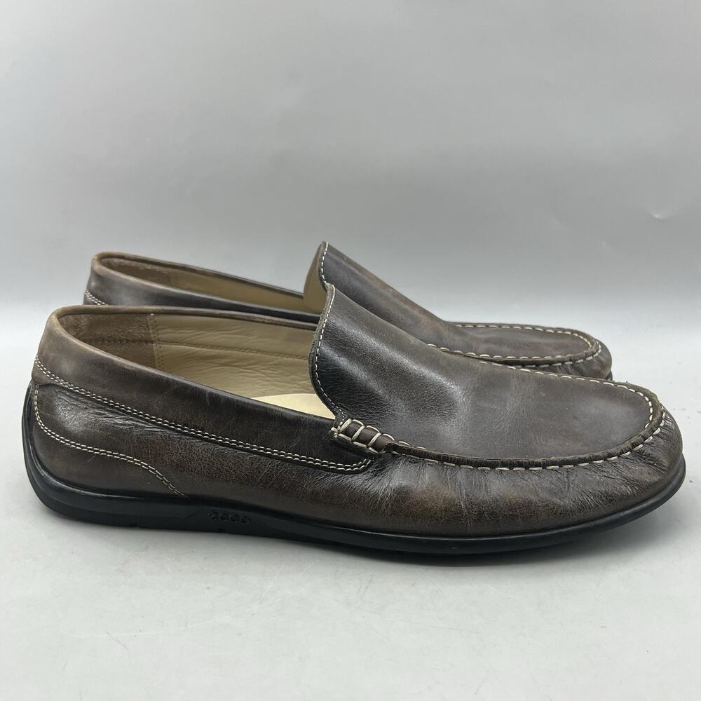 ECCO Classic Moc 2.0 Loafers Men Size 11 11.5 US, 45 EU Black Comfort Low Shoes